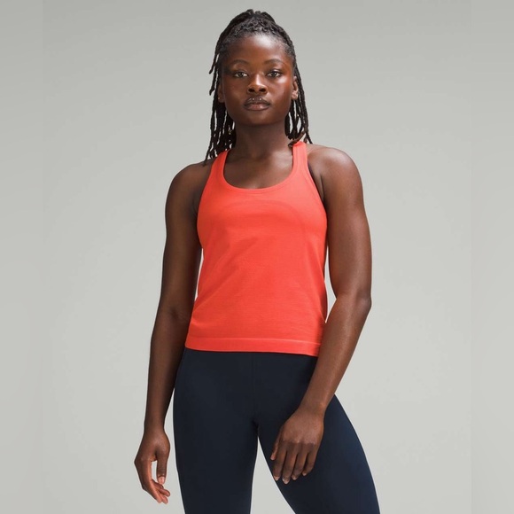 Lululemon Swiftly Tech Racerback Tank Top 2.0 *Race Length Solar Orange - Picture 1 of 6